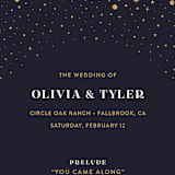 "Magical Day" - Wedding Programs in Navy by katrina gem - Detail