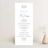 "Ridgeline" - Wedding Programs in Ivory by Eric Clegg - Front