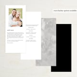 "Ridgeline" - Wedding Programs in Ivory by Eric Clegg - Back of Card Options