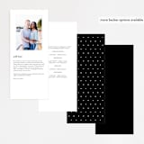 "Kindly Join Us" - Wedding Programs in Pearl by Laura Hamm - Back of Card Options