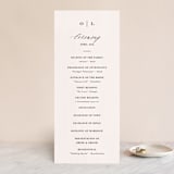 "Crush" - Wedding Programs in Buttery by Carolyn MacLaren - Front