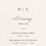 "Crush" - Wedding Programs in Buttery by Carolyn MacLaren - Detail