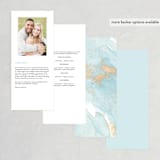 "My tenderness" - Wedding Programs in Topaz by Helen Halik - Back of Card Options