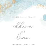 "My tenderness" - Wedding Programs in Topaz by Helen Halik - Detail