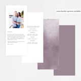 "Fancifully" - Wedding Programs in Dust Mauve by Everett Paper Goods - Back of Card Options