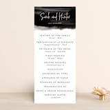 "Eloquent" - Wedding Programs in Coal by Mansi Verma - Front