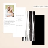 "Eloquent" - Wedding Programs in Coal by Mansi Verma - Back of Card Options