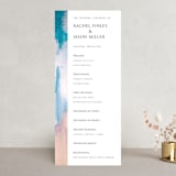 "Sand & Sun" - Wedding Programs in Ocean by Nicole Walsh - Front