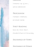"Sand & Sun" - Wedding Programs in Ocean by Nicole Walsh - Detail