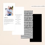 "Madison Ave" - Wedding Programs in Linen by Design Lotus - Back of Card Options