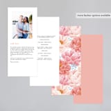 "Peony Gardens" - Wedding Programs in Peony by Inna Moreva - Back of Card Options