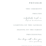 "Silver Dollar Eucalyptus" - Wedding Programs in Silver Dollar by Shannon Chen of Four Wet Feet Studio - Detail