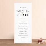 "Bold Love" - Wedding Programs in Antique by Brandy Folse - Front