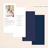 "Bold Love" - Wedding Programs in Antique by Brandy Folse - Back of Card Options