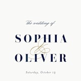 "Bold Love" - Wedding Programs in Antique by Brandy Folse - Detail