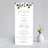 "green rush" - Wedding Programs in Snow by Anupama - Front