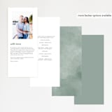 "Modern Bliss" - Wedding Programs in Cream by Elly - Back of Card Options