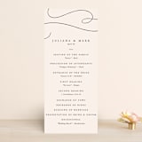 "Fountain Pen" - Wedding Programs in Creme by Erin L. Wilson - Front