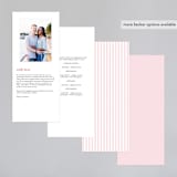 "AND" - Wedding Programs in Carnation by Kim Dietrich Elam - Back of Card Options