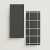 "Upper East" - Wedding Programs in Charcoal by Megan Davis - Back of Card Options
