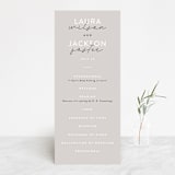 "Styled" - Wedding Programs in Fog by Pixel and Hank - Front