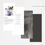 "Styled" - Wedding Programs in Fog by Pixel and Hank - Back of Card Options