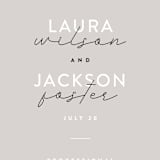 "Styled" - Wedding Programs in Fog by Pixel and Hank - Detail