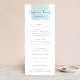 "So Delightful" - Wedding Programs in Sky by Erika Firm - Front