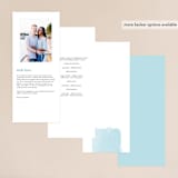 "So Delightful" - Wedding Programs in Sky by Erika Firm - Back of Card Options