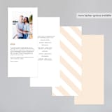 "With Great Joy" - Wedding Programs in Peach by Up Up Creative - Back of Card Options
