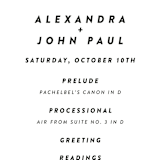 "With Great Joy" - Wedding Programs in Peach by Up Up Creative - Detail