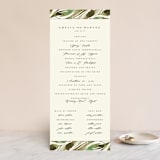 "Gardens Edge" - Wedding Programs in Garden by Grace Kreinbrink - Front