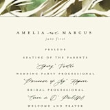 "Gardens Edge" - Wedding Programs in Garden by Grace Kreinbrink - Detail