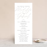 "Cummings" - Wedding Programs in Cotton by Amy Kross - Front