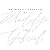 "Cummings" - Wedding Programs in Cotton by Amy Kross - Detail