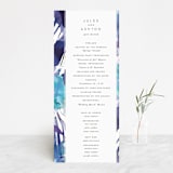 "Blissful Blooms" - Wedding Programs in Celestial by Grace Kreinbrink - Front