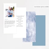 "Blissful Blooms" - Wedding Programs in Celestial by Grace Kreinbrink - Back of Card Options