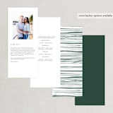 "Clearing" - Wedding Programs in Leaf by Alethea and Ruth - Back of Card Options