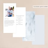 "Euca On A Whim" - Wedding Programs in Navy by Palm Bridal - Back of Card Options