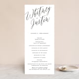 "Signed" - Wedding Programs in Pearl by Roxy Cervantes - Front
