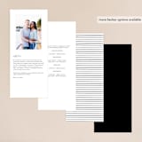 "Signed" - Wedding Programs in Pearl by Roxy Cervantes - Back of Card Options