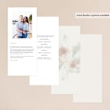 "rose drop" - Wedding Programs in Rose by Cass Imagines - Back of Card Options
