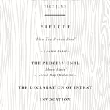 "Rustic Grain" - Wedding Programs in Ashwood by Oma N. Ramkhelawan - Detail