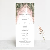 "veil sweet" - Wedding Programs in Blush by Cass Imagines - Front