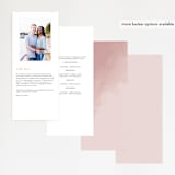 "veil sweet" - Wedding Programs in Blush by Cass Imagines - Back of Card Options