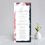 "living coral" - Wedding Programs in Coral by Phrosné Barwood - Front