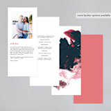 "living coral" - Wedding Programs in Coral by Phrosné Barwood - Back of Card Options