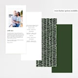 "Soft Eucalyptus" - Wedding Programs in Garden by Yao Cheng Design - Back of Card Options