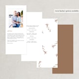 "ring box" - Wedding Programs in Sunset by Phrosné Barwood - Back of Card Options