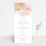 "Morning Mist" - Wedding Programs in Blush by Carrie ONeal - Front